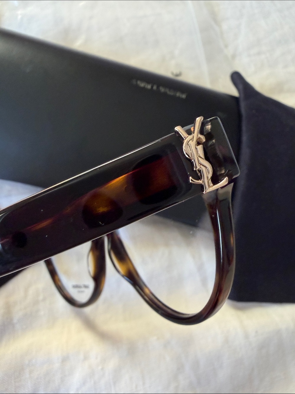 Saint Laurent SL M34 004 Havana Eyeglasses - Picture 8 of 8